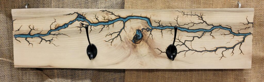 Myrtle Wood Coat Rack